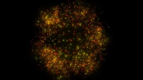 A bright, magical flash of glowing lights. Stock Footage 328235849