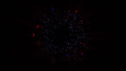 A bright, magical flash of glowing lights. Stock Footage 328235854