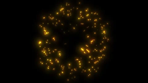 A bright, magical flash of glowing lights. Stock Footage 328235868