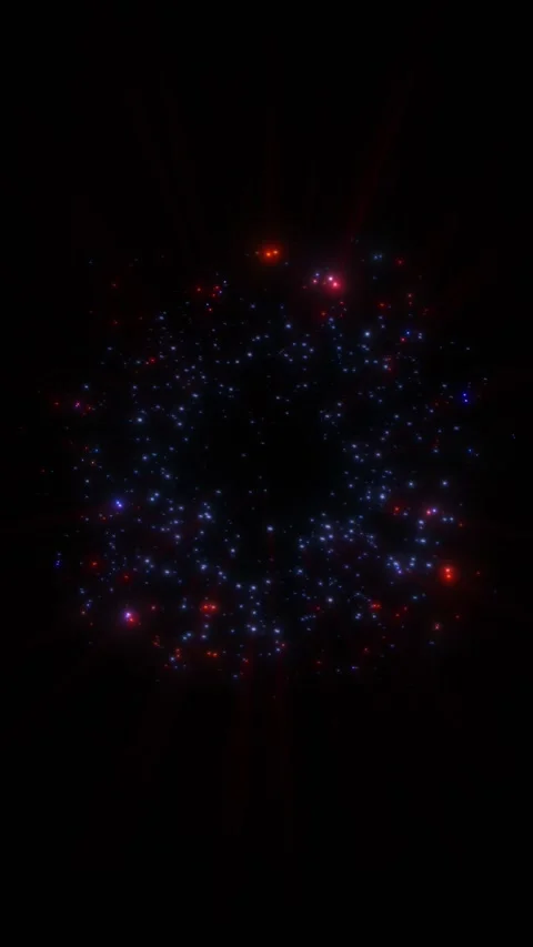 A bright, magical flash of glowing lights. Stock Footage 328235873