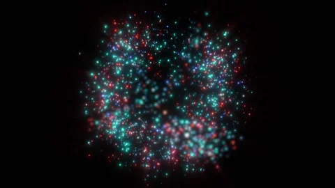 A bright, magical flash of glowing lights. Stock Footage 328235876
