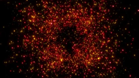 A bright, magical flash of glowing lights. Stock Footage 328235879