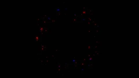 A bright, magical flash of glowing lights. Stock Footage 328235918