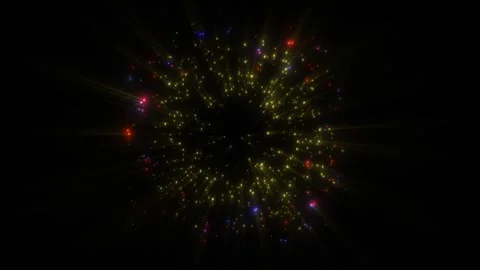 A bright, magical flash of glowing lights. Stock Footage 328235983