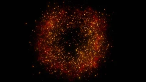 A bright, magical flash of glowing lights. Stock Footage 328236052