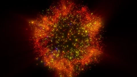 A bright, magical flash of glowing lights. Stock Footage 328236077