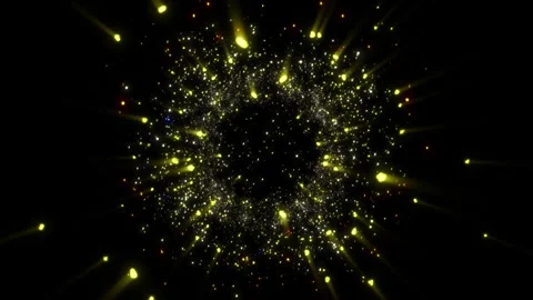 A bright, magical flash of glowing lights. Stock Footage 328467739