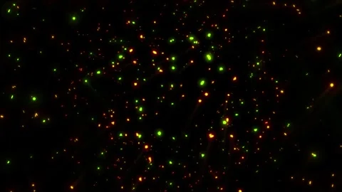 A bright, magical flash of glowing lights. Stock Footage 328467768