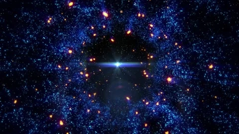 A bright, magical flash of glowing lights. Stock Footage 328467770
