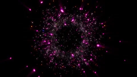 A bright, magical flash of glowing lights. Stock Footage 328467829