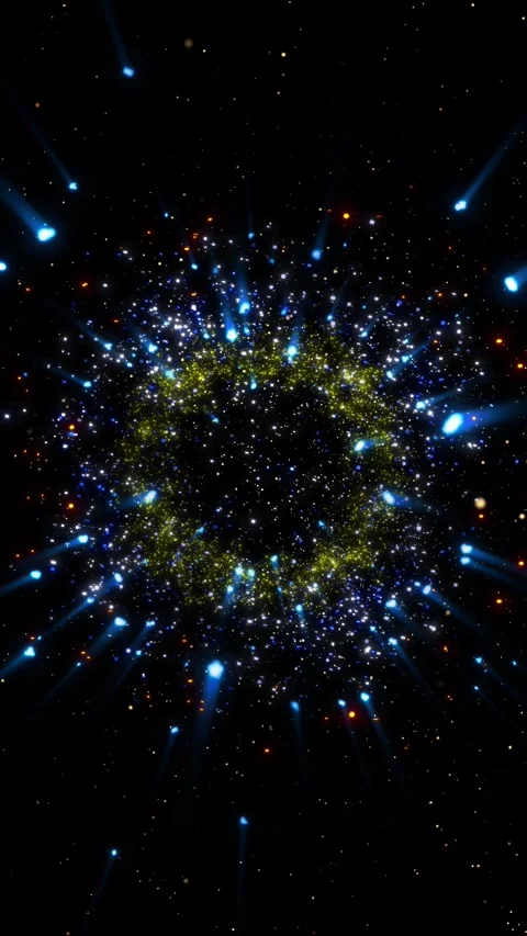 A bright, magical flash of glowing lights. Stock Footage 328467931