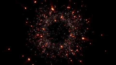 A bright, magical flash of glowing lights. Stock Footage 328467942