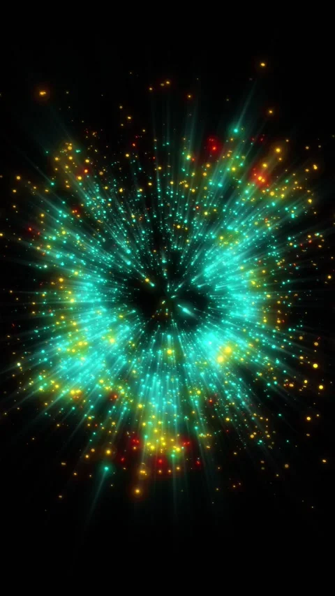 A bright, magical flash of glowing lights. Stock Footage 328467982