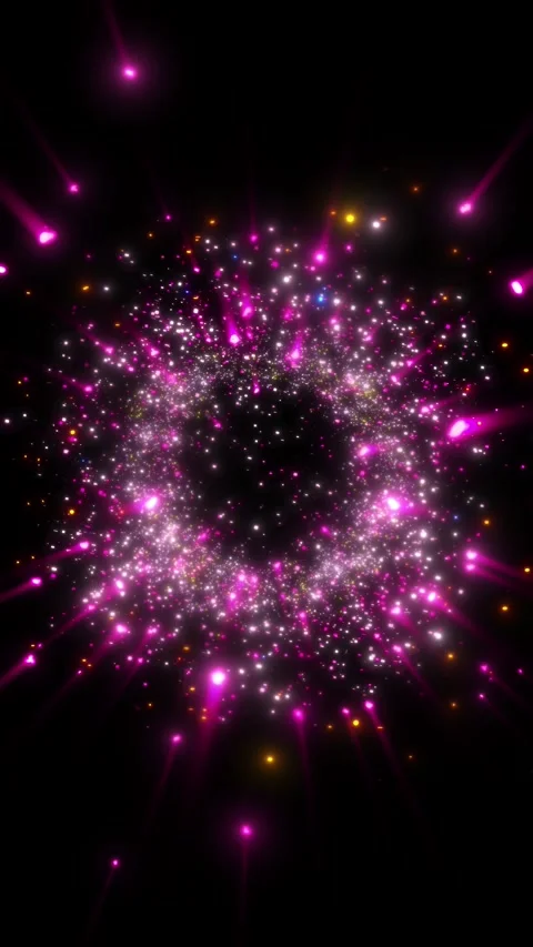 A bright, magical flash of glowing lights. Stock Footage 328467985