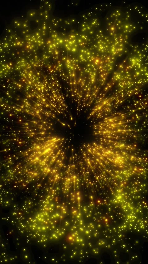 A bright, magical flash of glowing lights. Stock Footage 328467996
