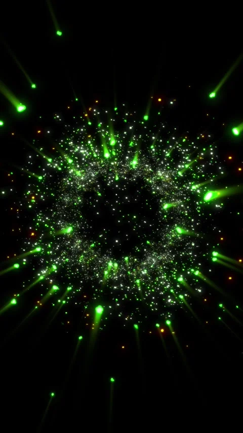 A bright, magical flash of glowing lights. Stock Footage 328468015
