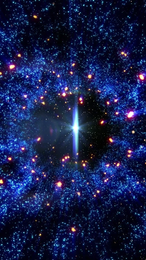 A bright, magical flash of glowing lights. Stock Footage 328468047
