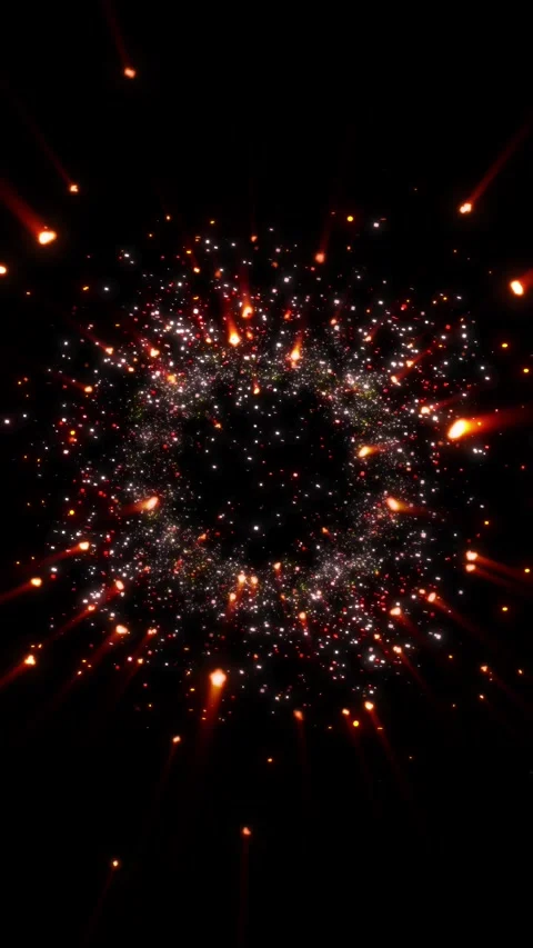 A bright, magical flash of glowing lights. Stock Footage 328468098