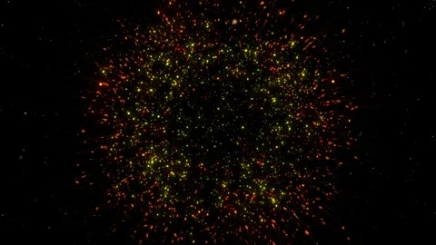 A bright, magical flash of glowing lights. Stock Footage 328468099