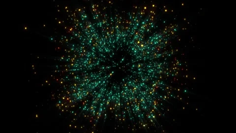 A bright, magical flash of glowing lights. Stock Footage 328468123