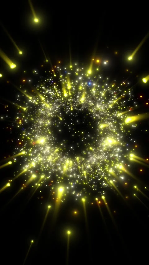 A bright, magical flash of glowing lights. Stock Footage 328468127