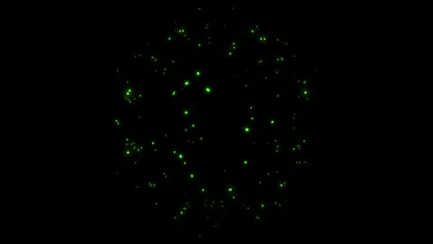 A bright, magical flash of glowing lights. Stock Footage 329355920