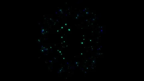 A bright, magical flash of glowing lights. Stock Footage 329356652