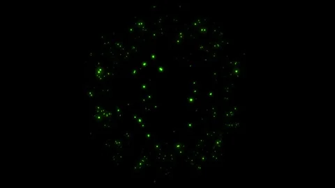 A bright, magical flash of glowing lights. Stock Footage 329357804