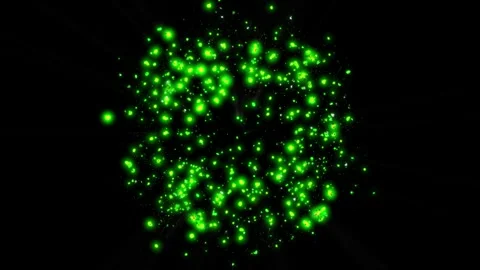 A bright magical flash resembles multi-colored and fiery fireworks Stock Footage 276653468