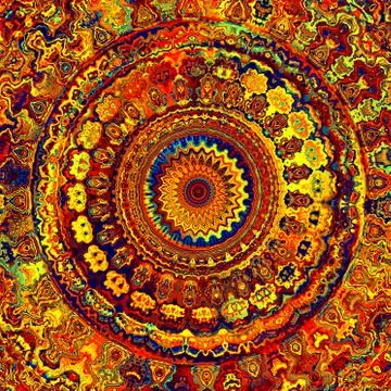 Bright Mandala Stock Illustration