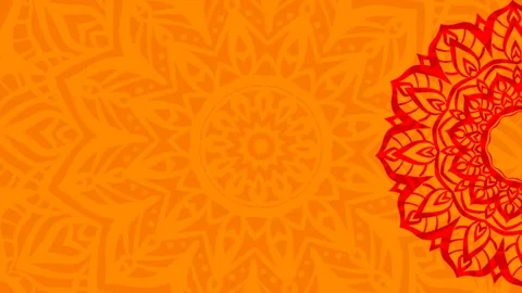 Bright mandala spinning animation background Stock Footage 242469613