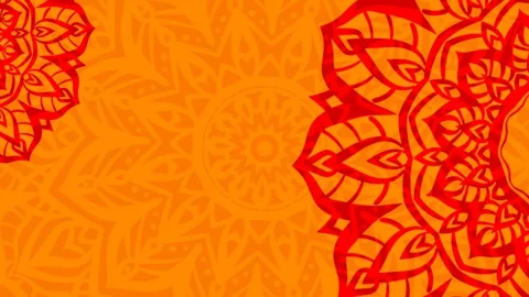 Bright mandala spinning animation background Stock Footage 242469614