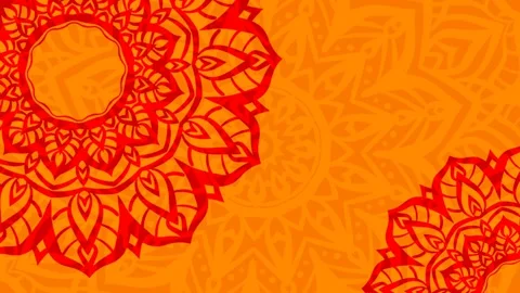 Bright mandala spinning animation background Stock Footage 242469618