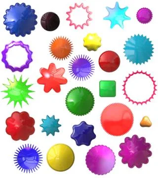 Bright Marker elements for design project Stock Illustration