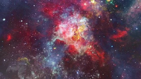 Bright massive stars in the nebula. Elements of this image furnished by NASA. Foto stock