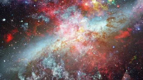 Bright massive stars in the nebula. Elements of this image furnished by NASA. Stock Photos