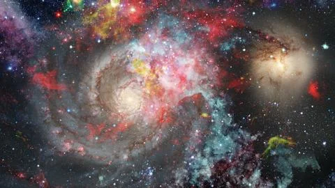 Bright massive stars in the nebula. Elements of this image furnished by NASA. Foto stock