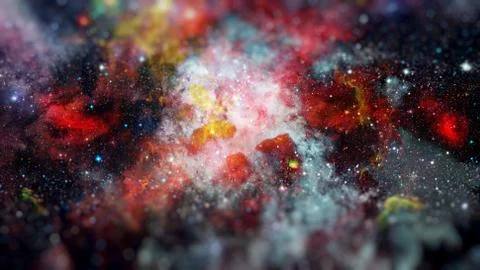 Bright massive stars in the nebula. Elements of this image furnished by NASA. 스톡 사진