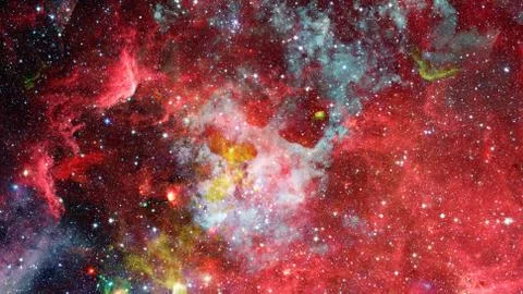 Bright massive stars in the nebula. Elements of this image furnished by NASA. 스톡 사진