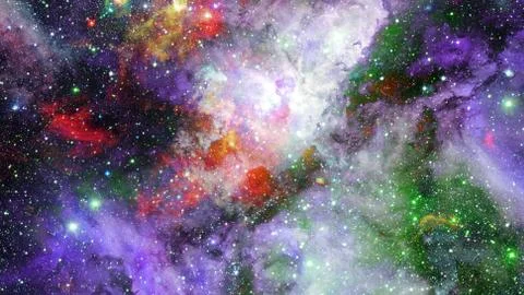 Bright massive stars in the nebula. Elements of this image furnished by NASA. Foto stock