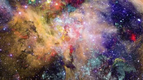 Bright massive stars in the nebula. Elements of this image furnished by NASA. Foto stock
