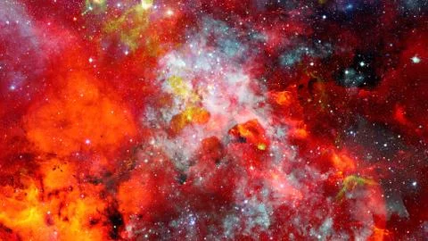 Bright massive stars in the nebula. Elements of this image furnished by NASA. Stock Photos