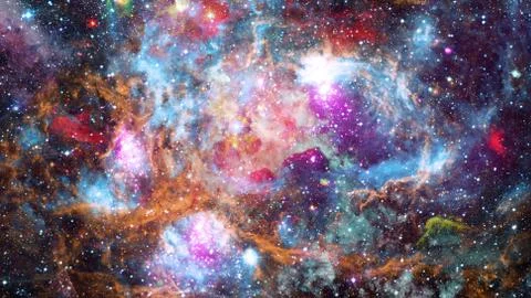 Bright massive stars in the nebula. Elements of this image furnished by NASA. Foto stock