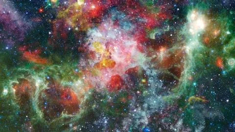 Bright massive stars in the nebula. Elements of this image furnished by NASA. Foto stock