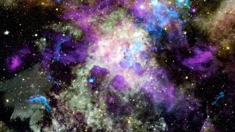 Bright massive stars in the nebula. Elements of this image furnished by NASA. Stock Photos