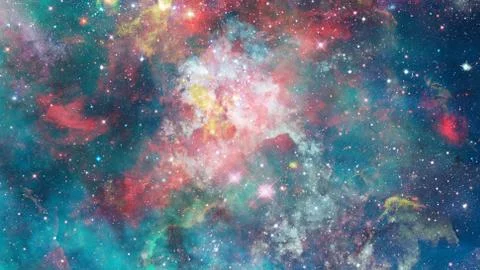 Bright massive stars in the nebula. Elements of this image furnished by NASA. Stock Photos
