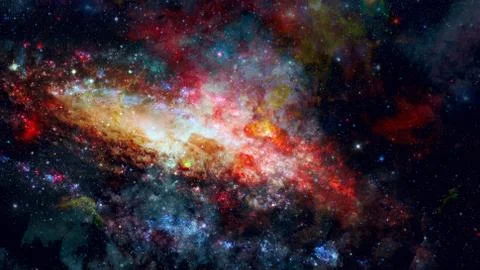 Bright massive stars in the nebula. Elements of this image furnished by NASA. Foto stock