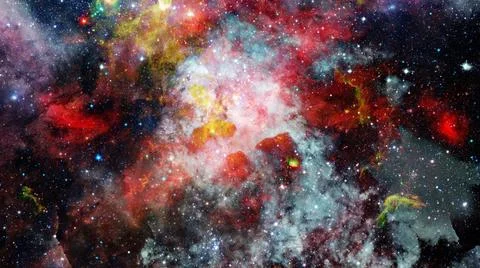 Bright massive stars in the nebula. Elements of this image furnished by NA... Stock Photos