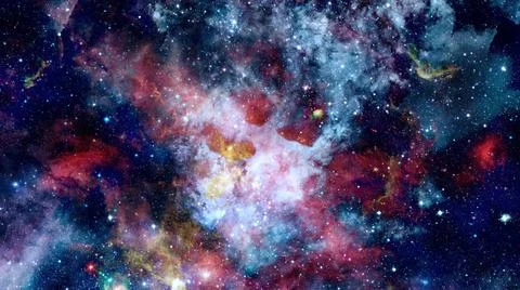 Bright massive stars in the nebula. Elements of this image furnished by NA... 스톡 사진