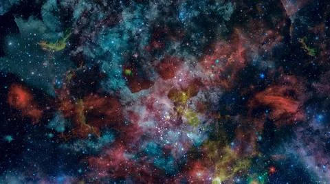 Bright massive stars in the nebula. Elements of this image furnished by NA... Foto stock